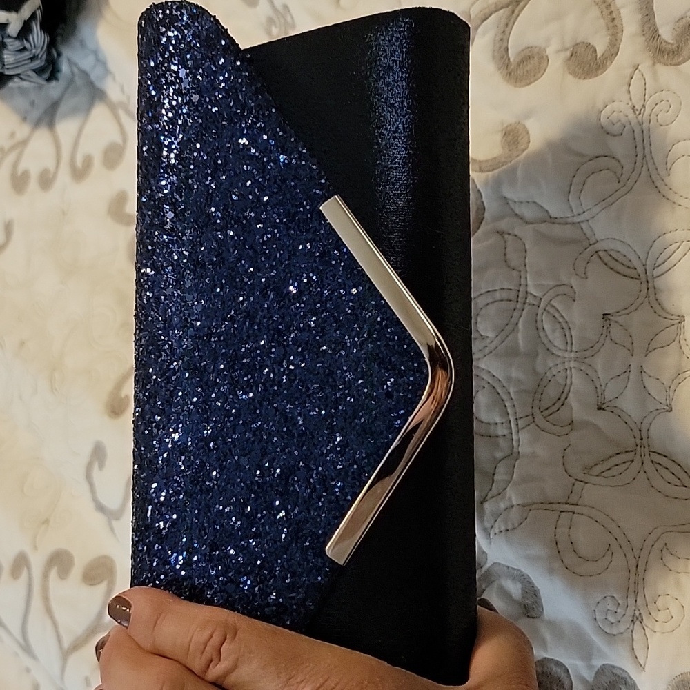 Blue Clutch Purse